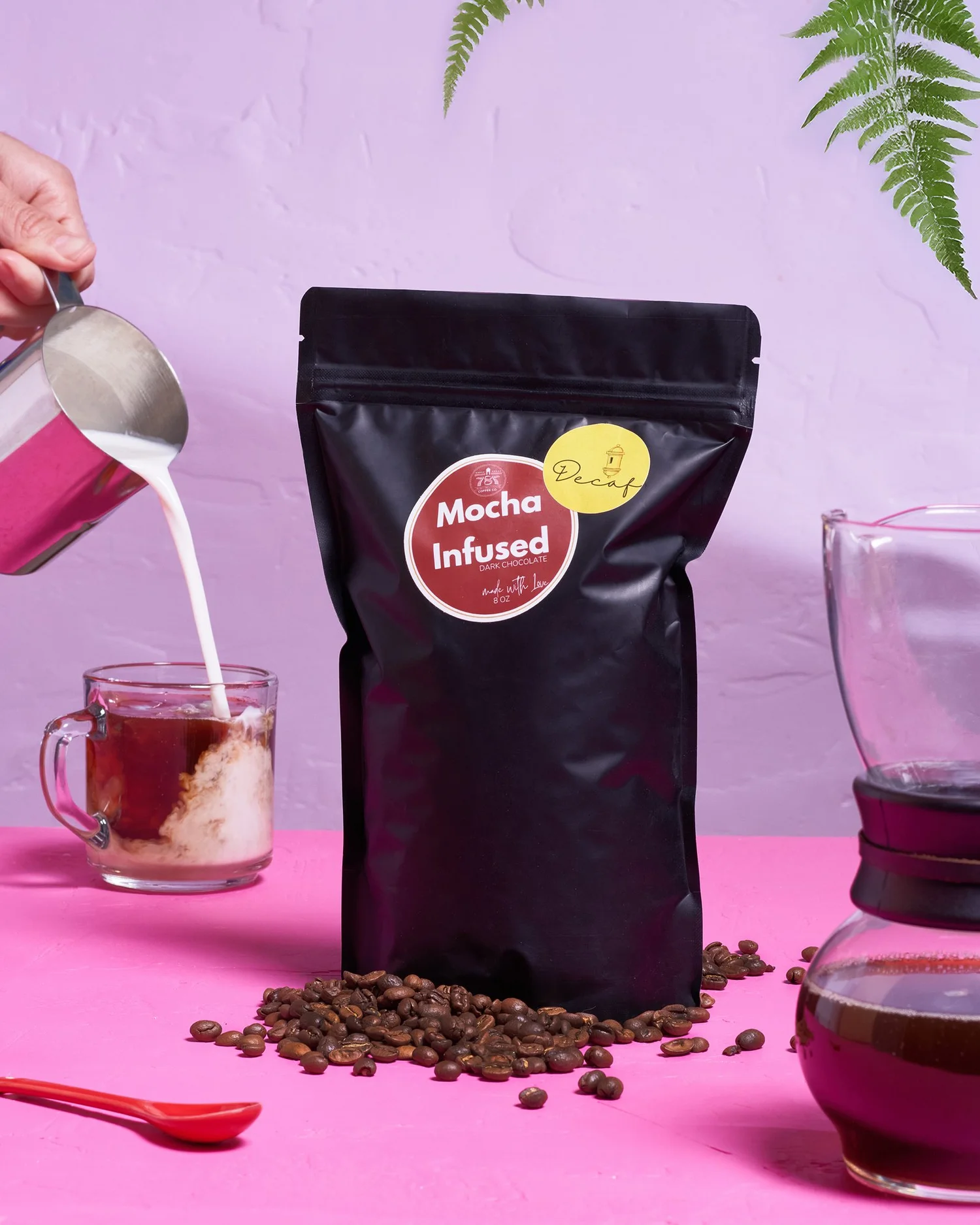 Shop Best Mocha-Infused Decaf Coffee Beans – Rich Dark Chocolate